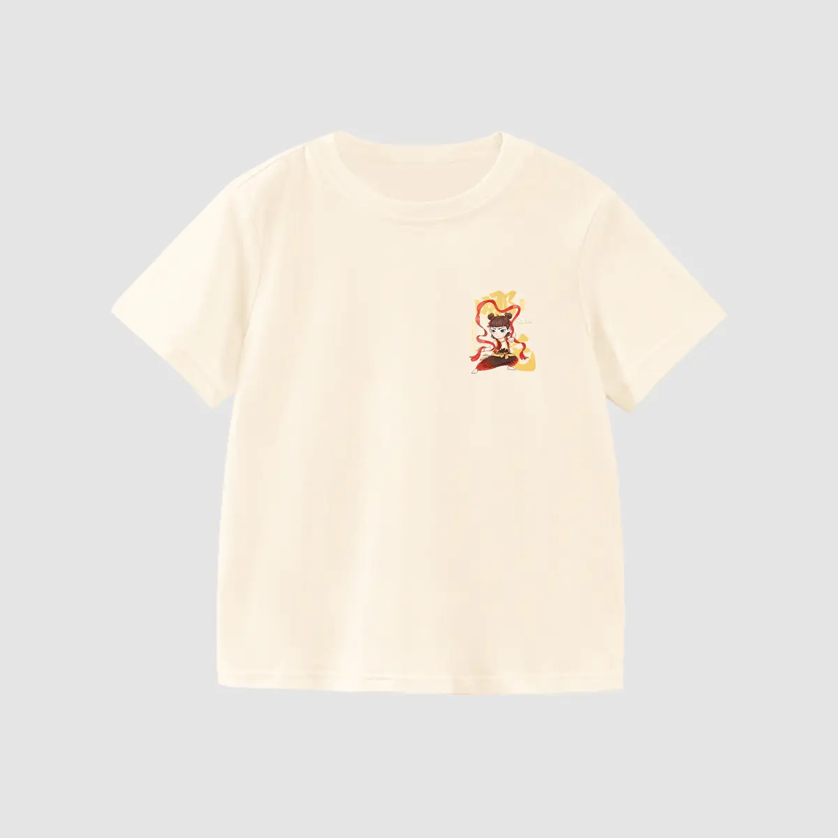 Kids Anime Print Yellow T-Shirt 2025 Summer - Image 27