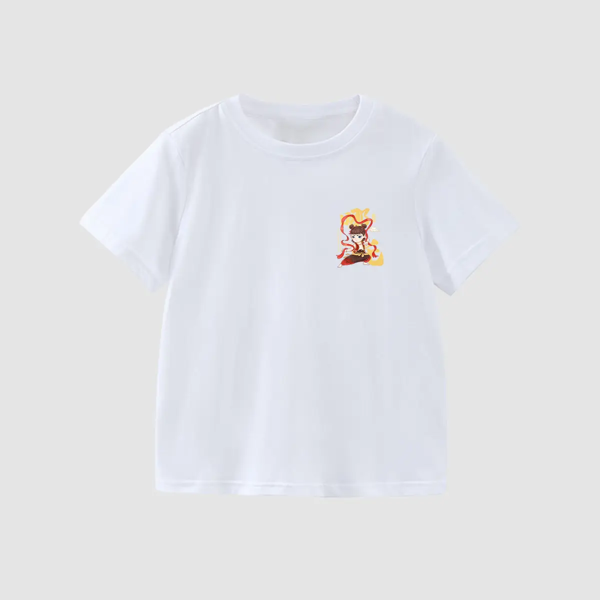 Kids Anime Print Yellow T-Shirt 2025 Summer - Image 3