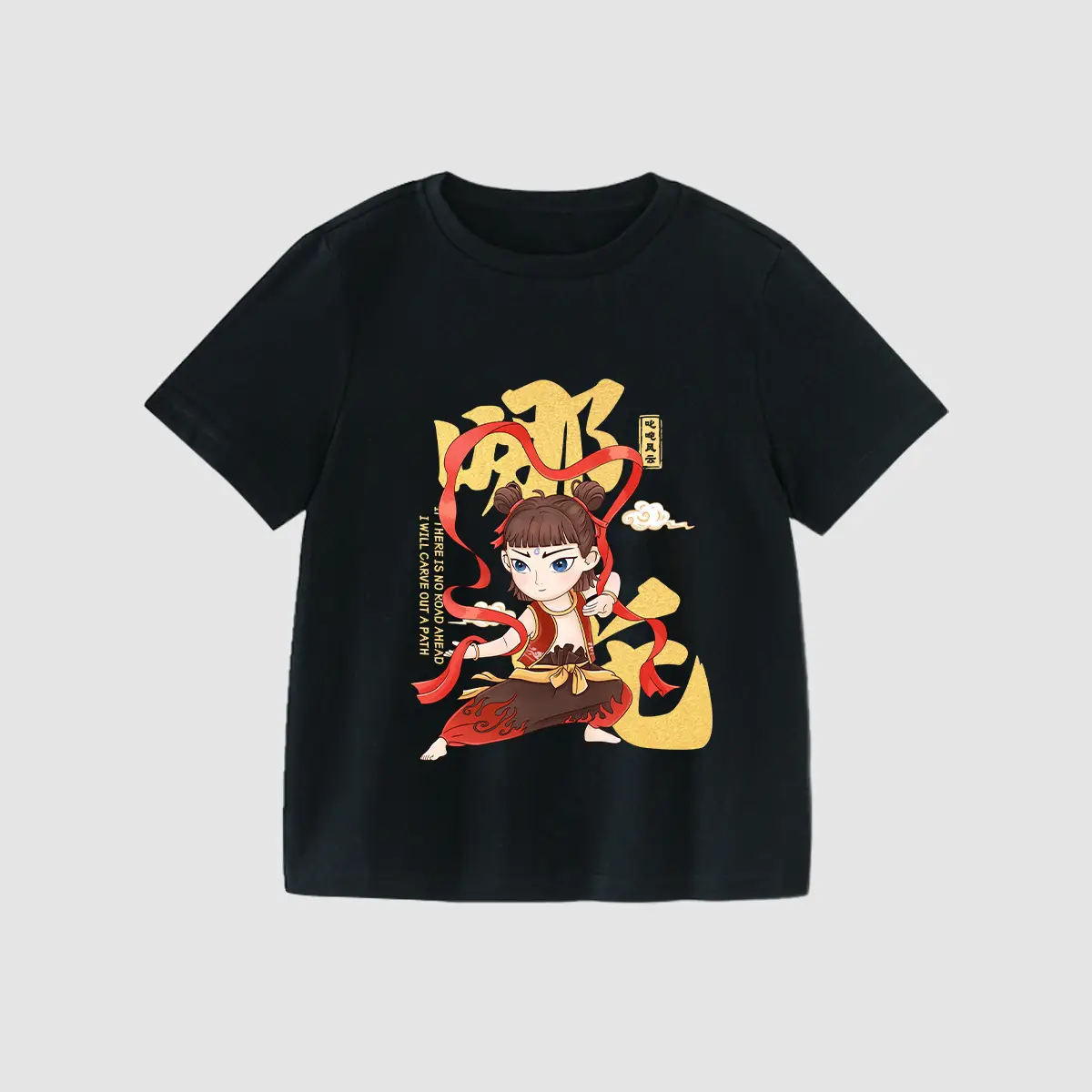 Kids Anime Print Yellow T-Shirt 2025 Summer - Image 5