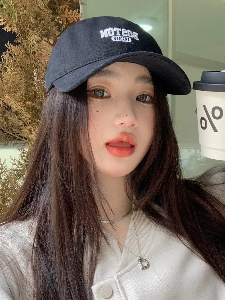 Women's Brown Embroidered Baseball Cap with 'Bella' Text — feature 14