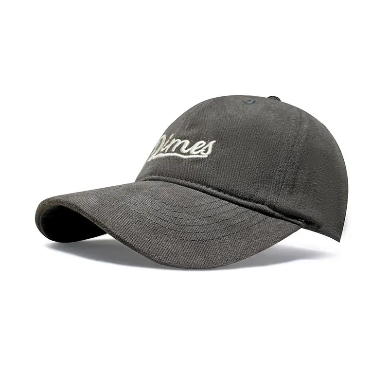 Women's Brown Embroidered Baseball Cap with 'Bella' Text