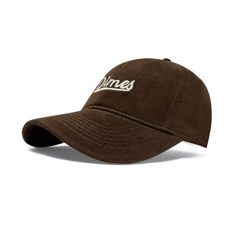 Women's Brown Embroidered Baseball Cap with 'Bella' Text
