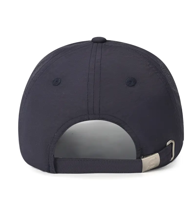 Beige Baseball Cap with Logo & Side Mesh — feature 12