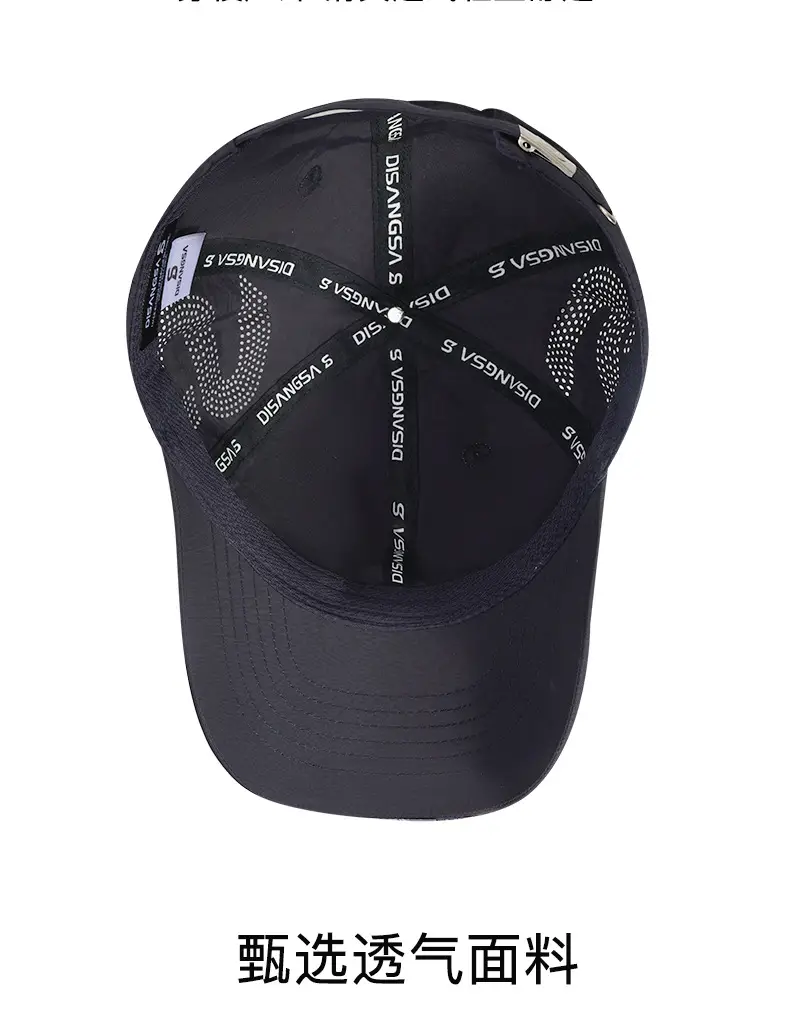 Beige Baseball Cap with Logo & Side Mesh — feature 7