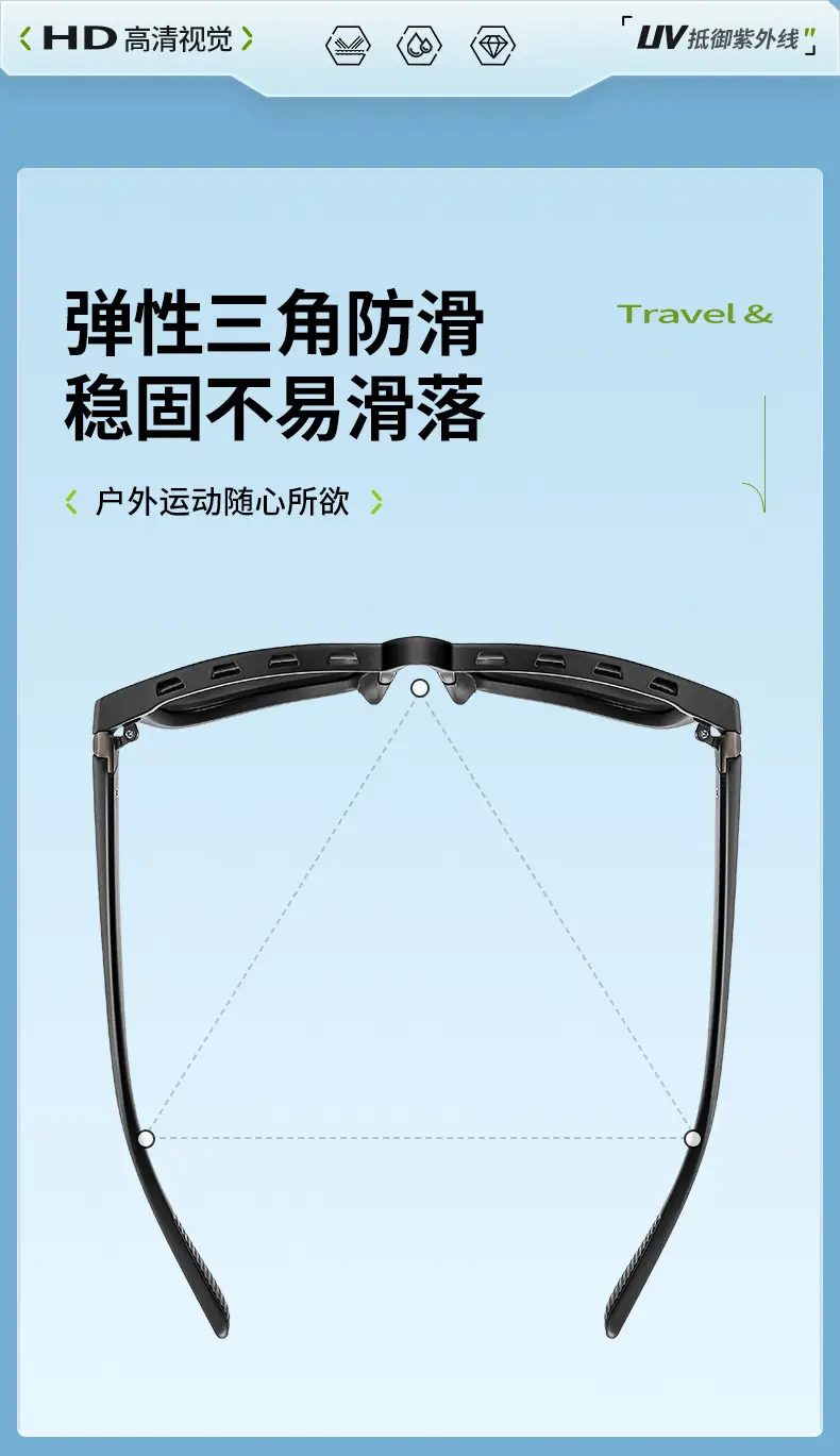 UV-Proof Black Sunglasses for Sports & Hiking — feature 5