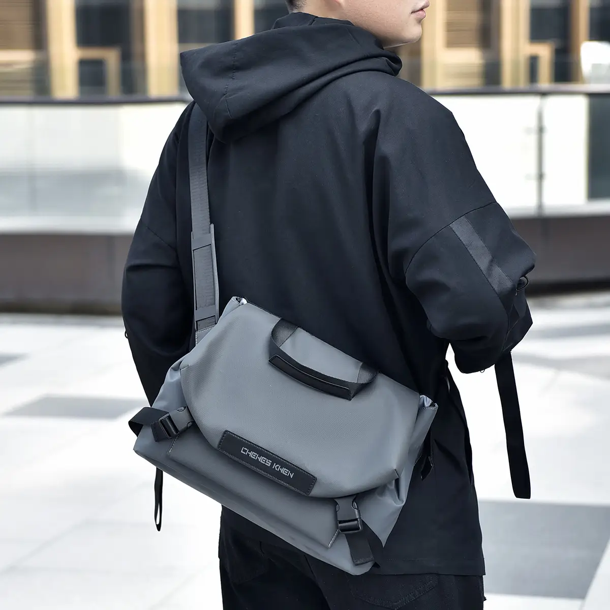 New Men's Waterproof Crossbody Bag 12" Tablet - Image 5