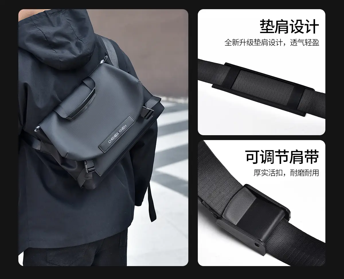 New Men's Waterproof Crossbody Bag 12" Tablet — feature 4