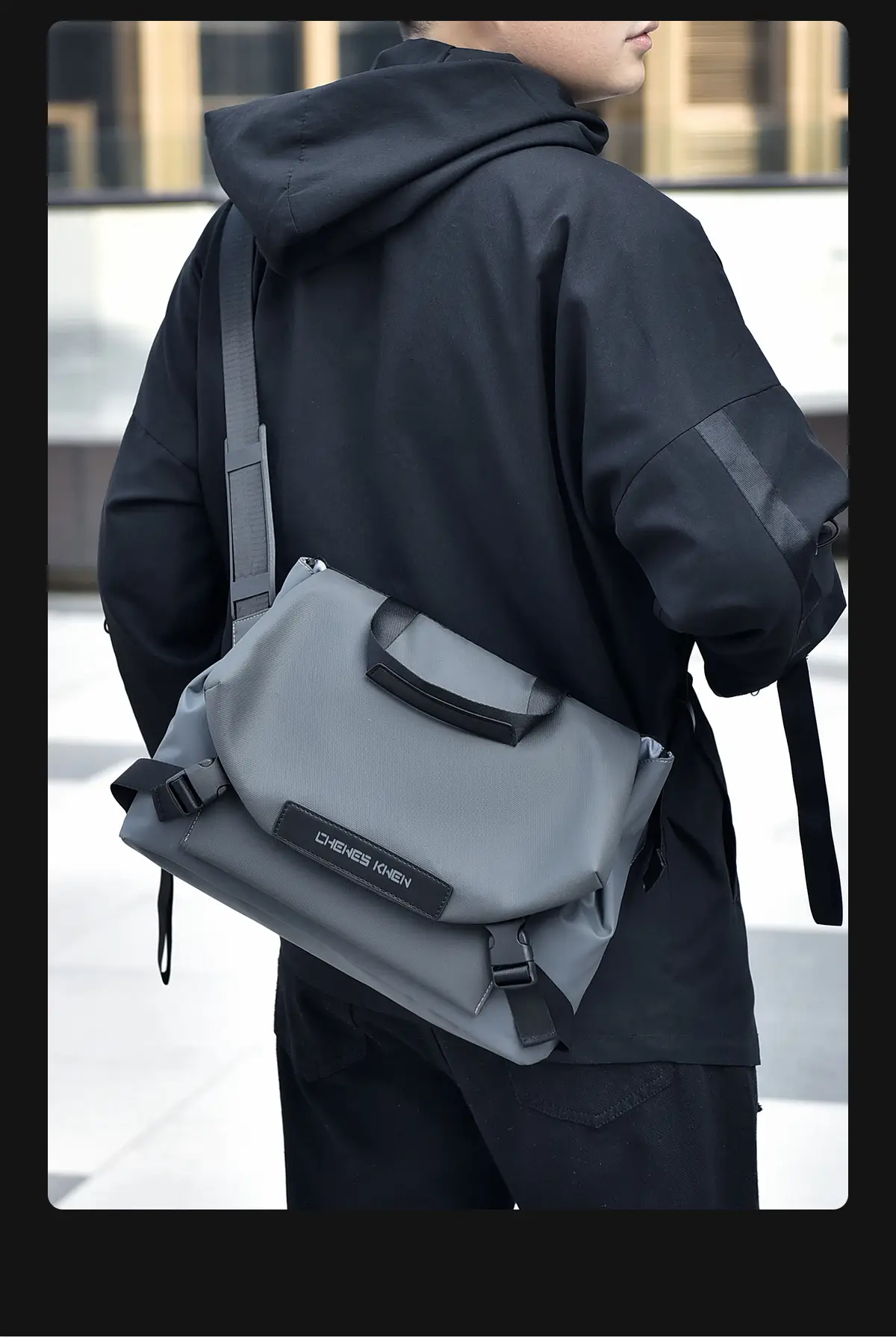 New Men's Waterproof Crossbody Bag 12" Tablet — feature 5