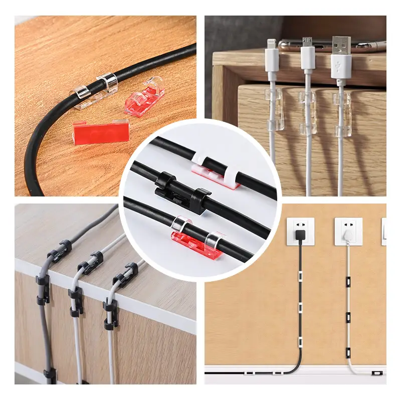 Punch-free wire organizer wire holder data cable buckle storage network cable routing wall line finishing artifact - Image 7