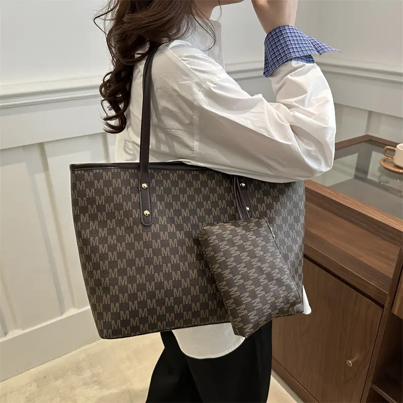 Plaid Pattern Large Capacity Women's Tote Bag — feature 30
