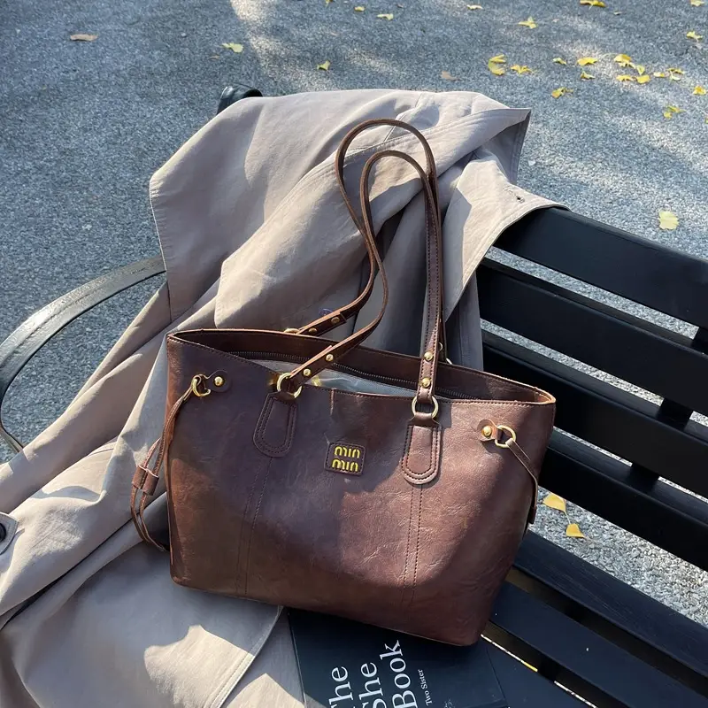 Women's Large Capacity Leather Shoulder Bag 2026 - Image 5