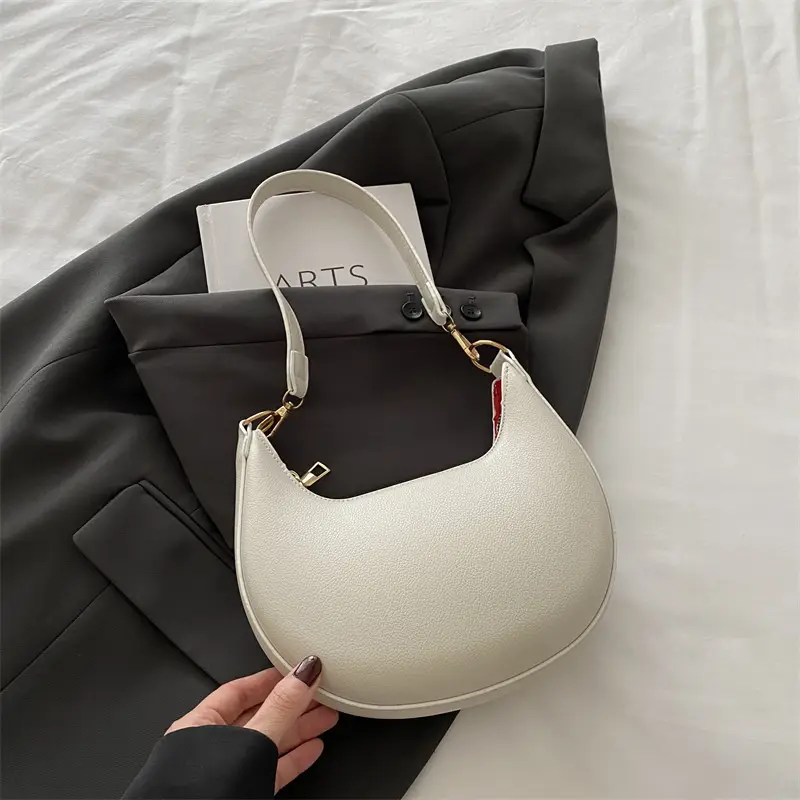 Women's Cream French Style Shoulder Bag 2025 Spring Summer - Image 3