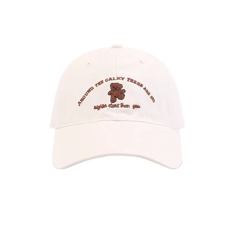 Korean Style Bear Embroidered Baseball Cap Women 2025 - Image 11