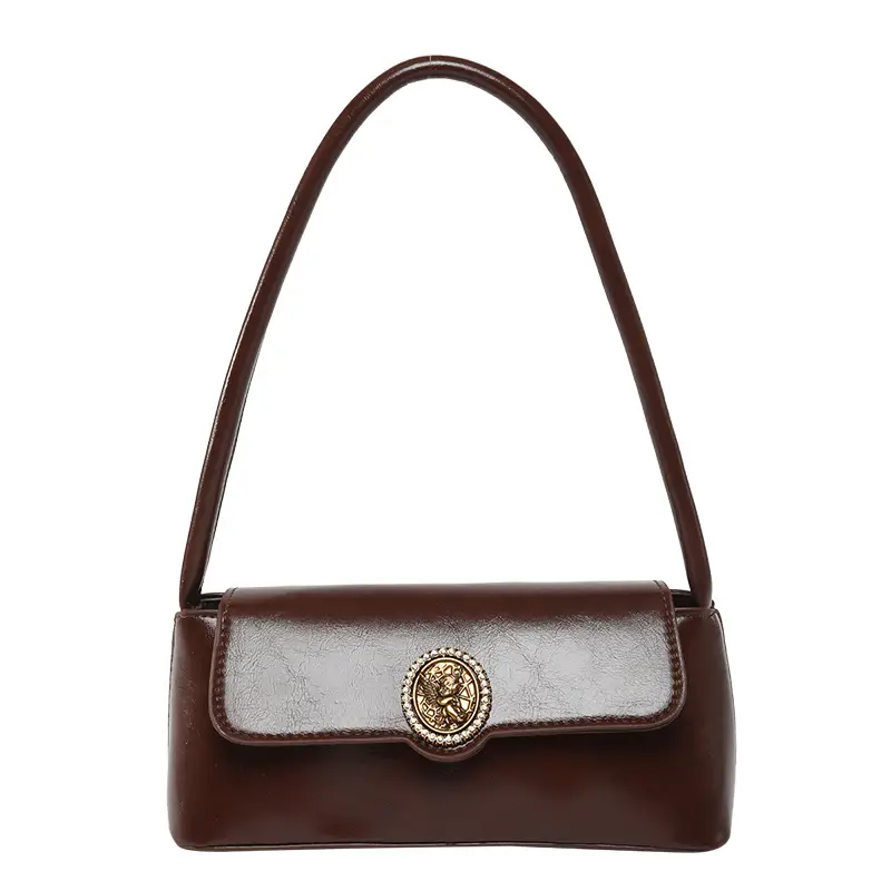 Red French Style Shoulder Bag for Women 2025 - Image 4