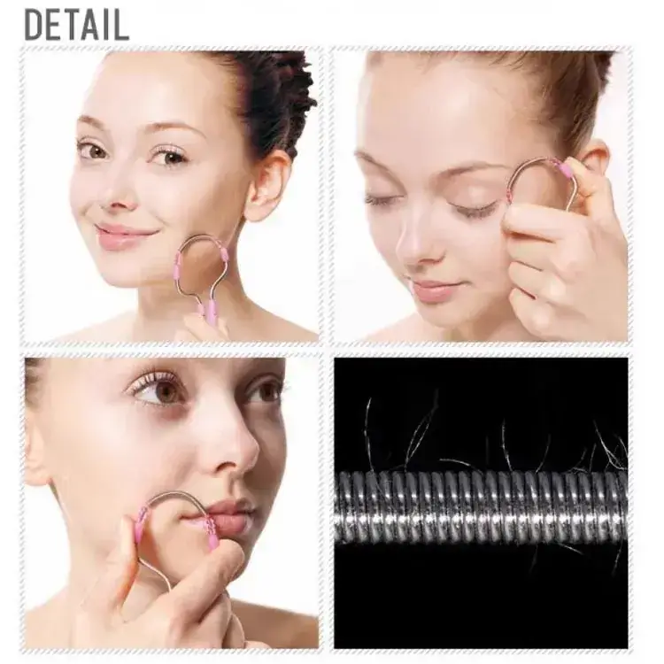 Face Hair Removal Brushes Blue Pink - Image 5