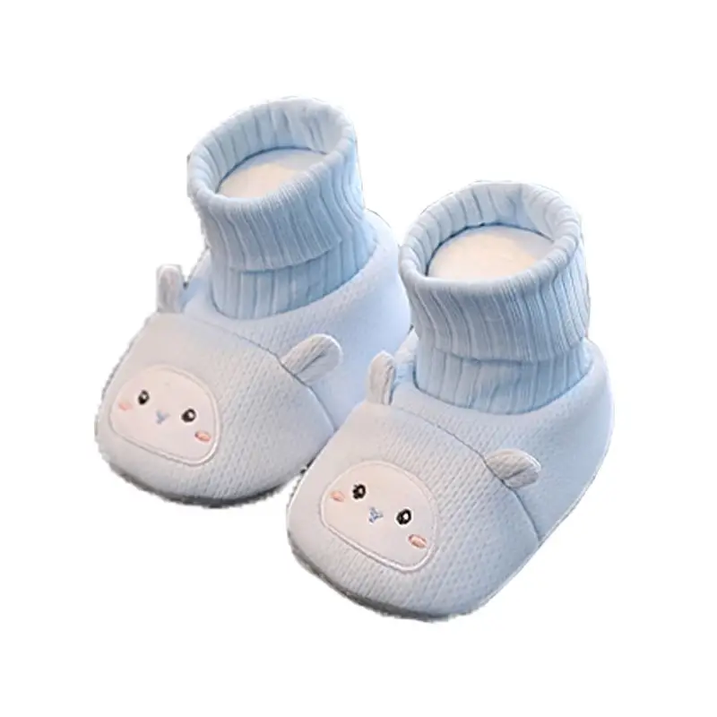 Baby Cat Soft Shoes Blue 3-6-12 Newborn