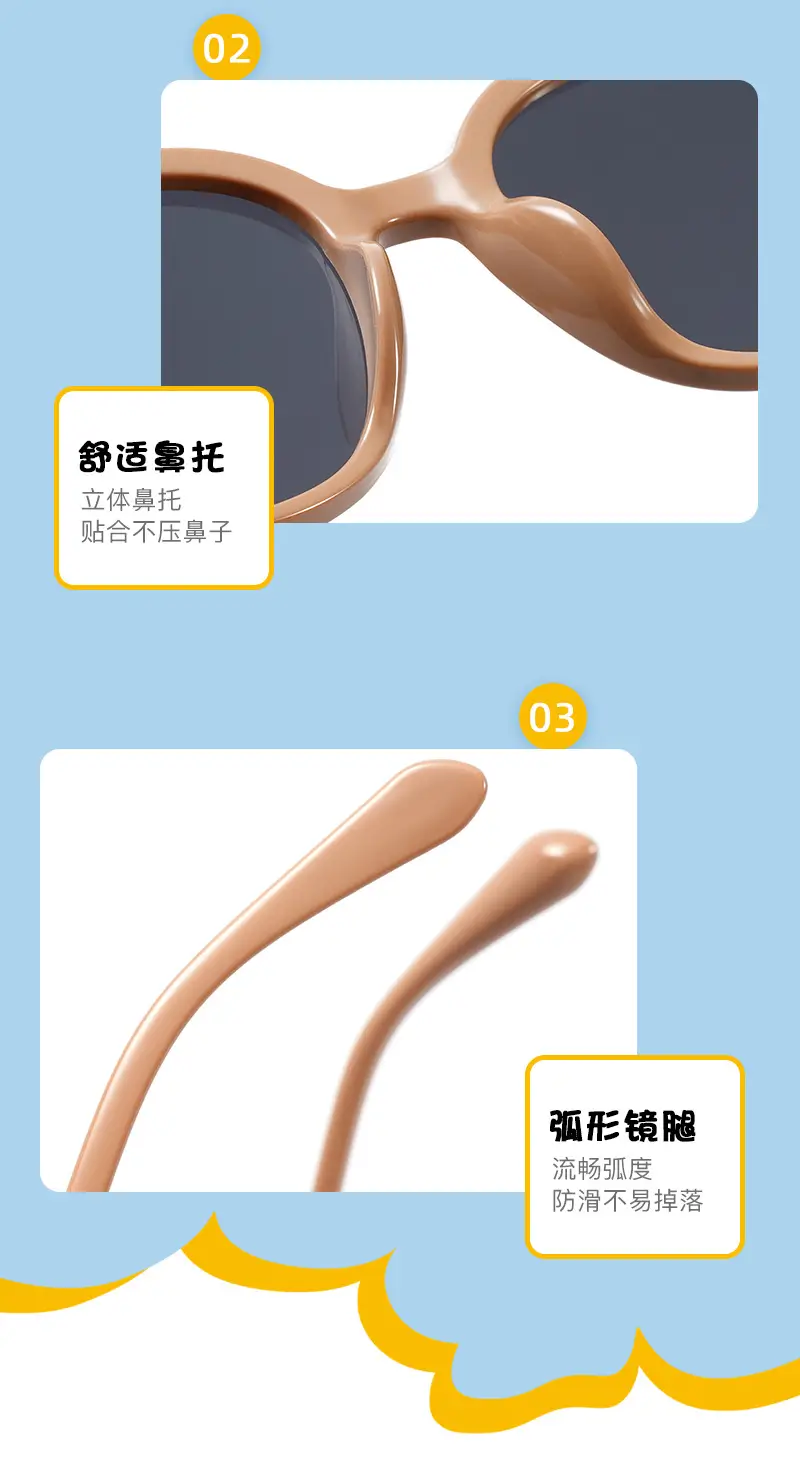 Men's Brown Silicone HD Polarized Oval Sunglasses — feature 12