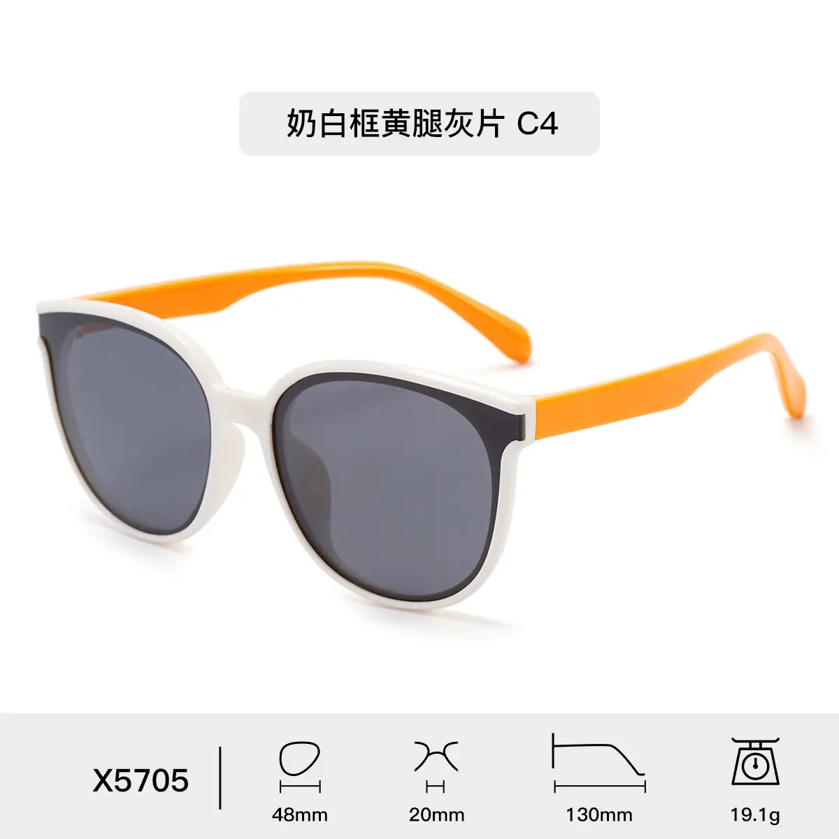 Men's Brown Silicone HD Polarized Oval Sunglasses - Image 4