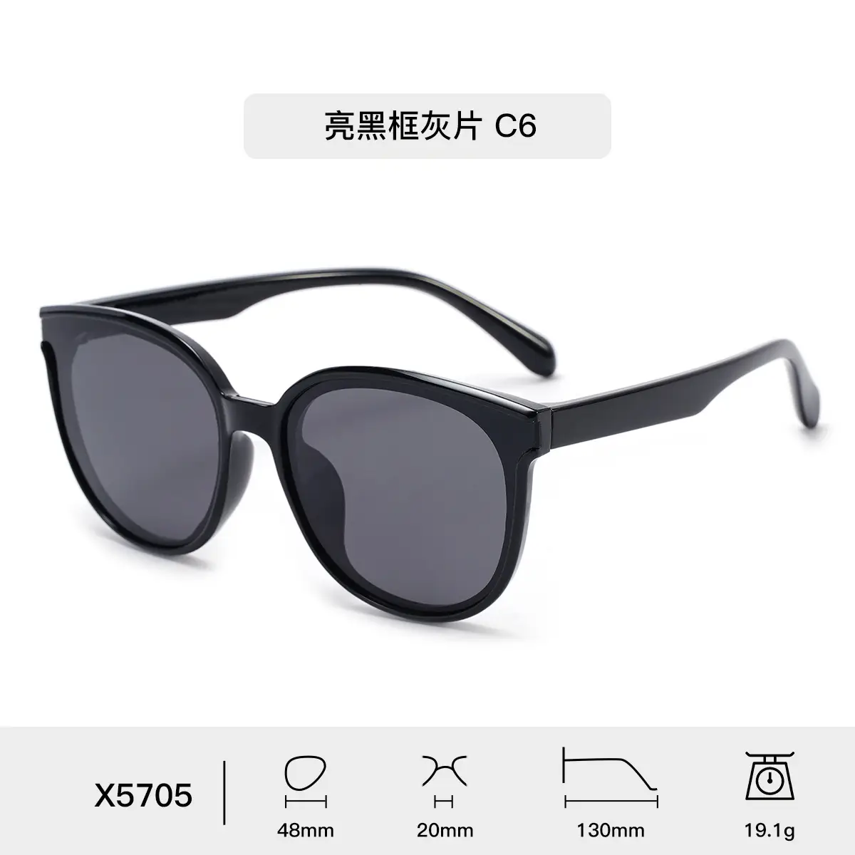 Men's Brown Silicone HD Polarized Oval Sunglasses - Image 6