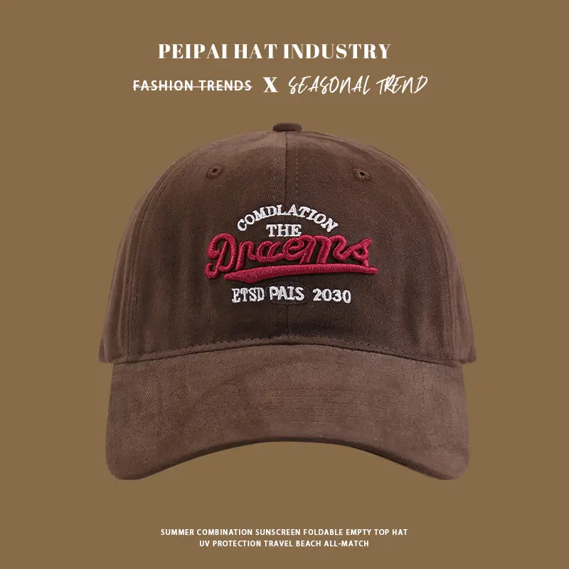 Pea Pahat Style Sunshade Cap with Vintage Embroidery for Men — feature 4