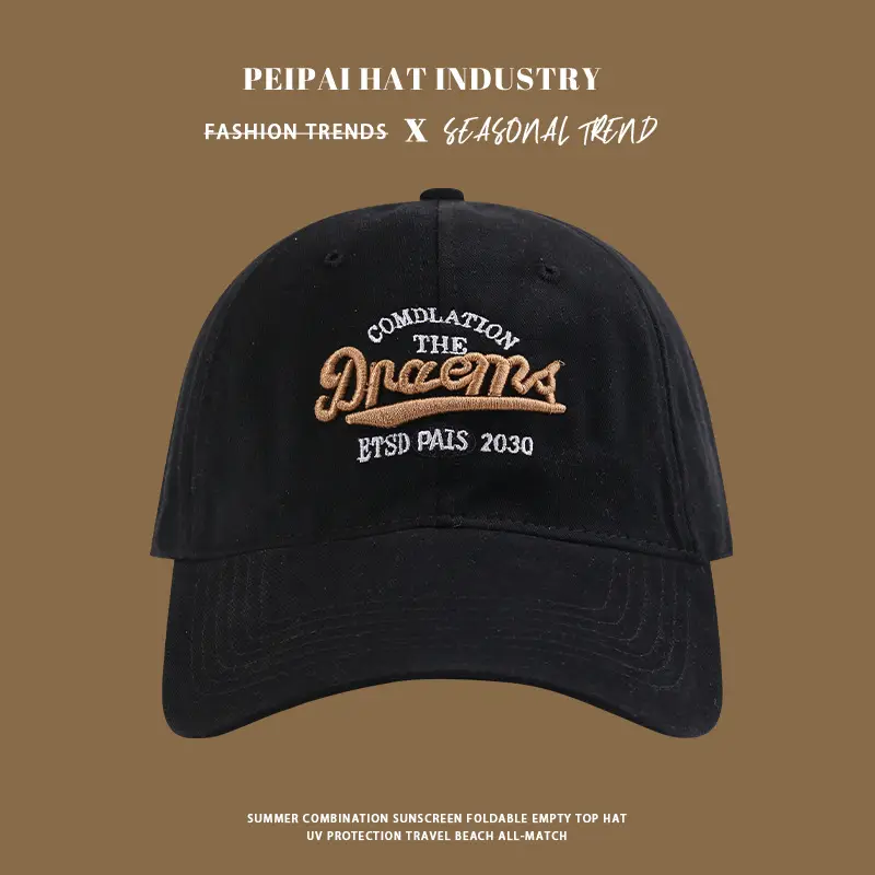 Pea Pahat Style Sunshade Cap with Vintage Embroidery for Men — feature 7