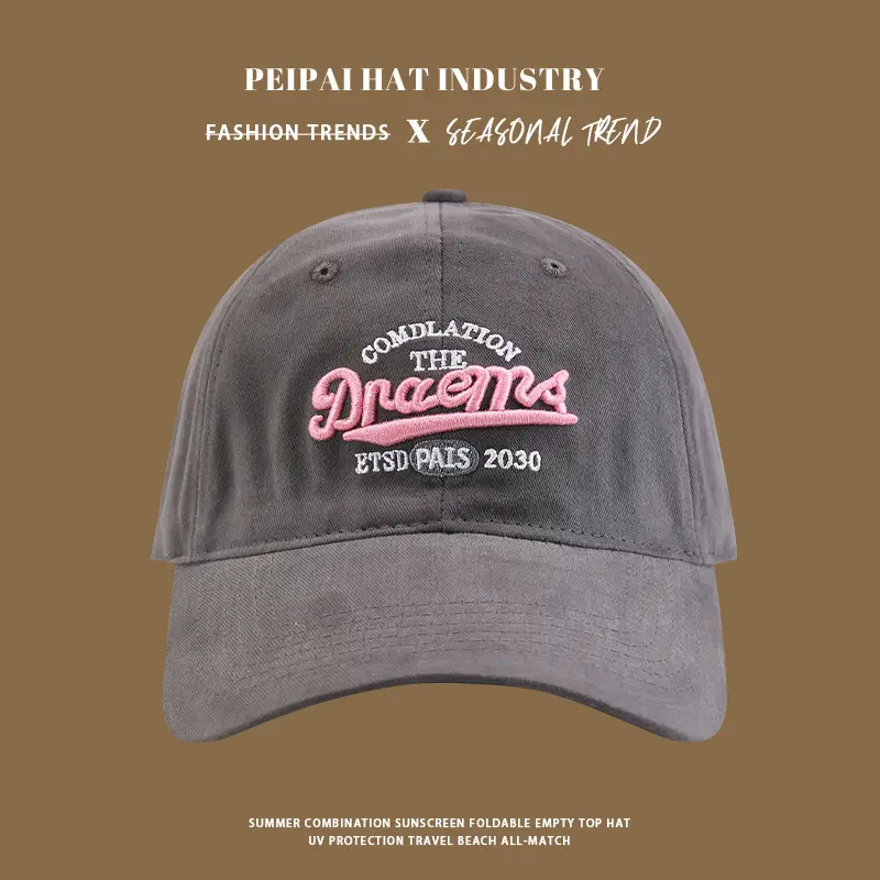 Pea Pahat Style Sunshade Cap with Vintage Embroidery for Men