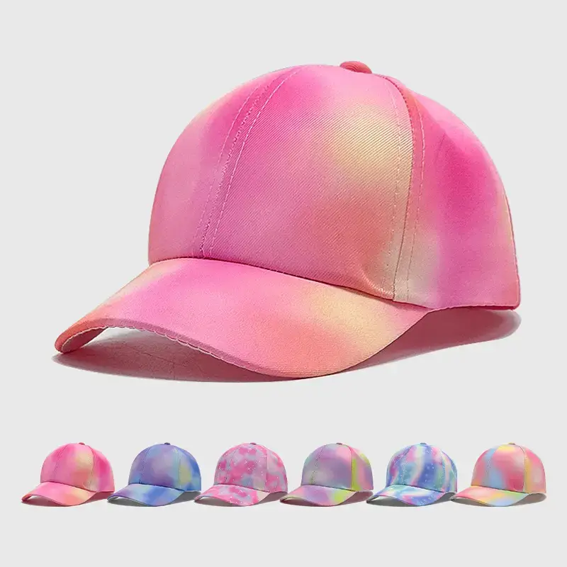 Japanese Style Rainbow Baseball Cap Women's Wide-brimmed Cap - Image 8