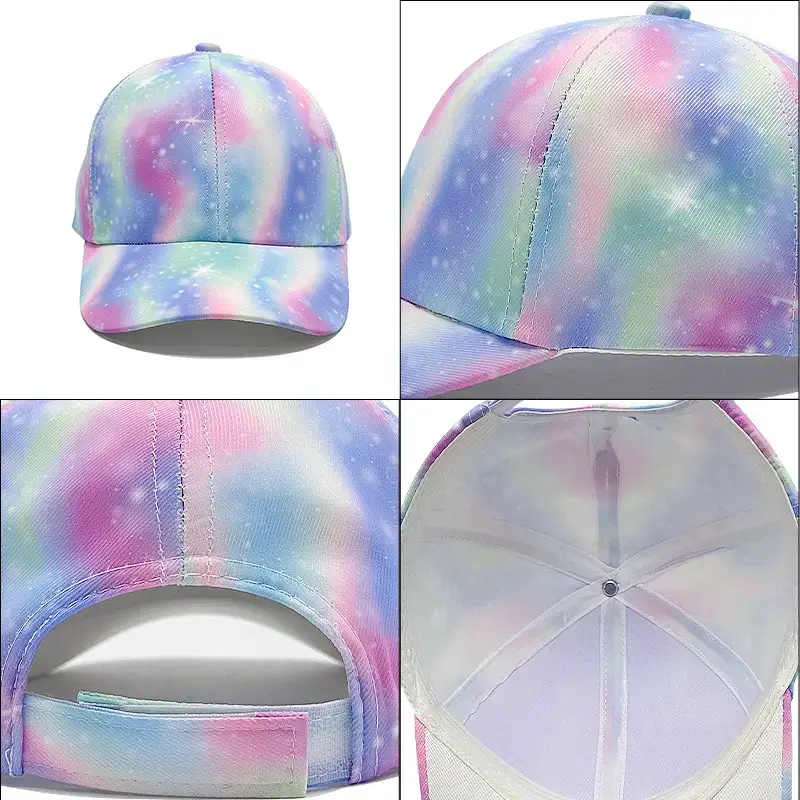 Japanese Style Rainbow Baseball Cap Women's Wide-brimmed Cap - Image 10
