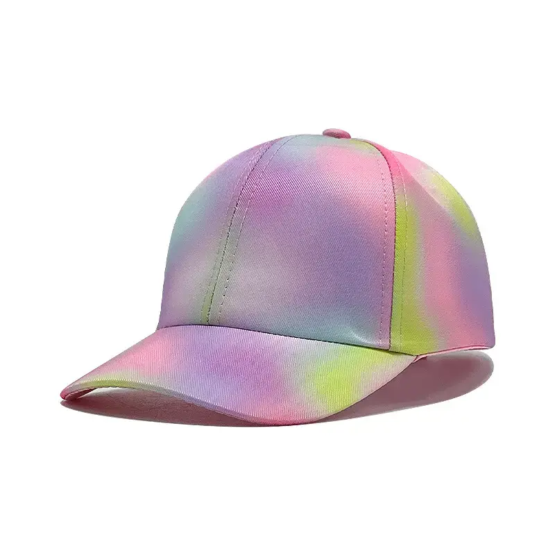 Japanese Style Rainbow Baseball Cap Women's Wide-brimmed Cap - Image 5