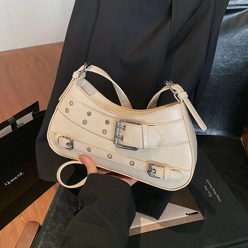 Retro Rivet Shoulder Bag for Women Light Luxury — feature 15