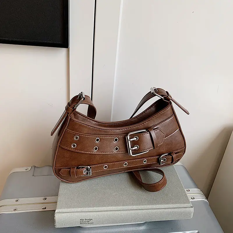 Retro Rivet Shoulder Bag for Women Light Luxury — feature 17