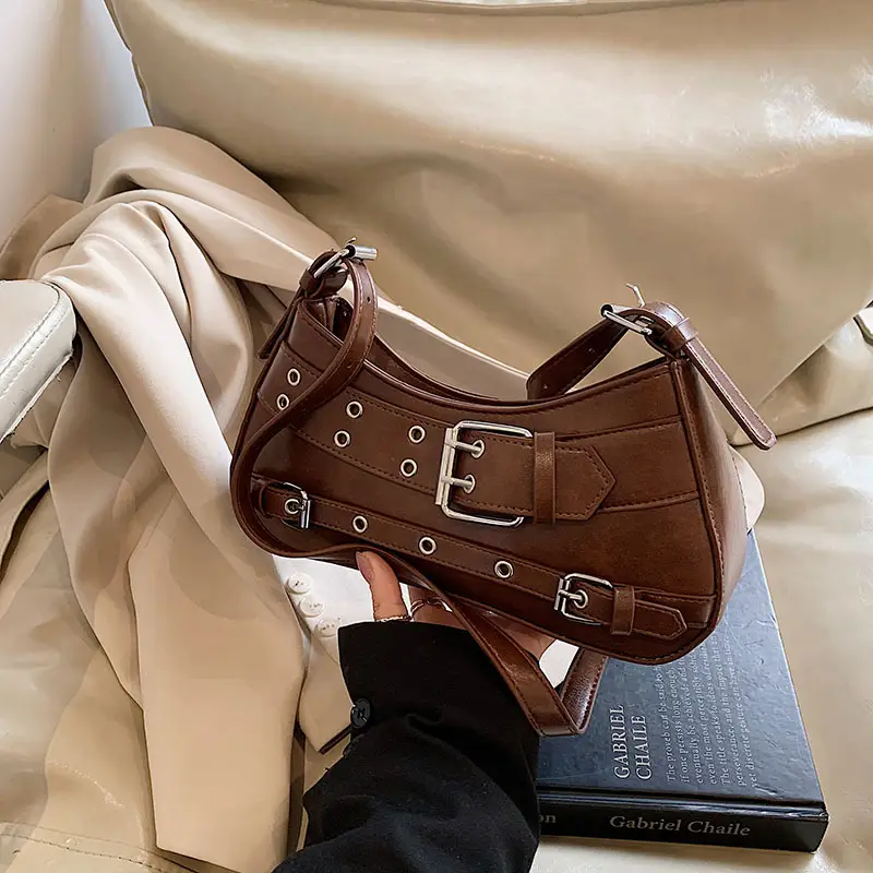 Retro Rivet Shoulder Bag for Women Light Luxury — feature 18