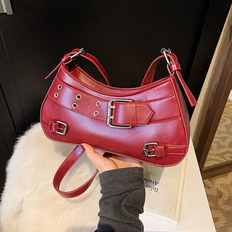 Retro Rivet Shoulder Bag for Women Light Luxury — feature 22