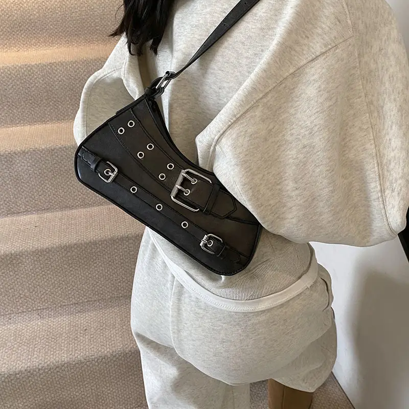 Retro Rivet Shoulder Bag for Women Light Luxury — feature 27