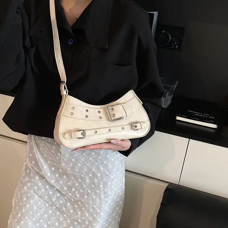 Retro Rivet Shoulder Bag for Women Light Luxury — feature 28