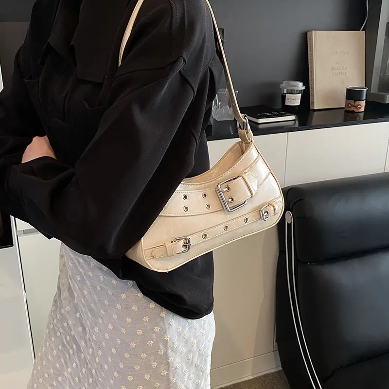 Retro Rivet Shoulder Bag for Women Light Luxury — feature 29