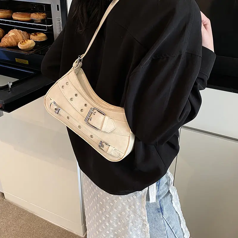 Retro Rivet Shoulder Bag for Women Light Luxury — feature 30