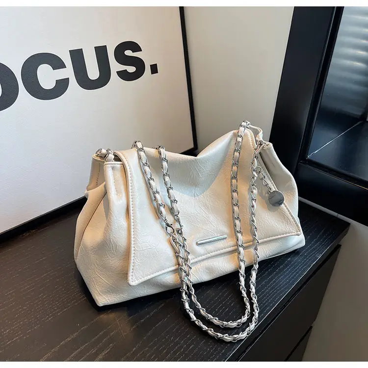 Silver Chain Shoulder Bag for Women Casual Commute — feature 26