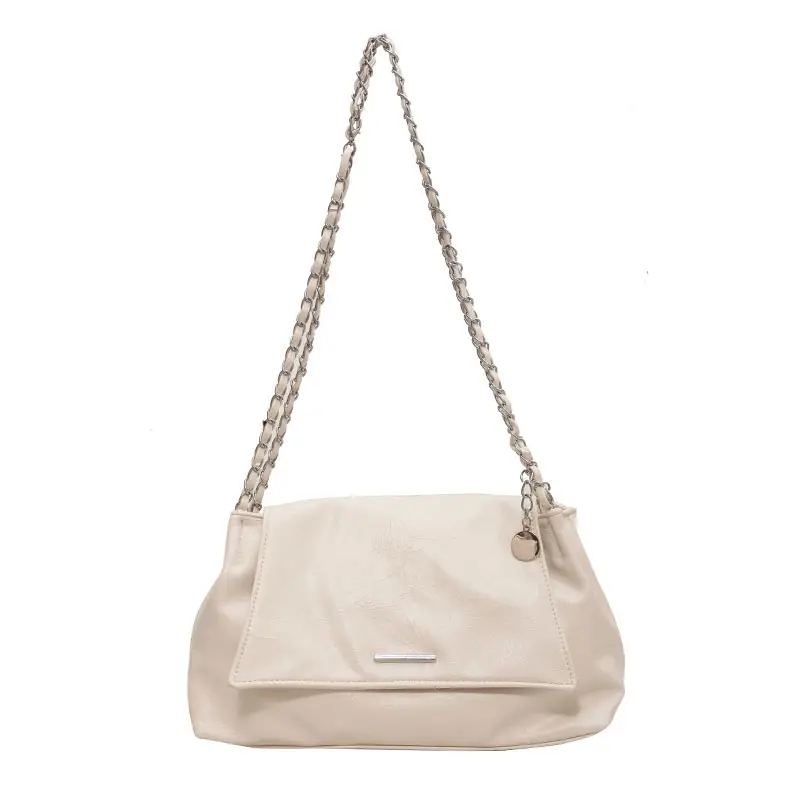 Silver Chain Shoulder Bag for Women Casual Commute - Image 2