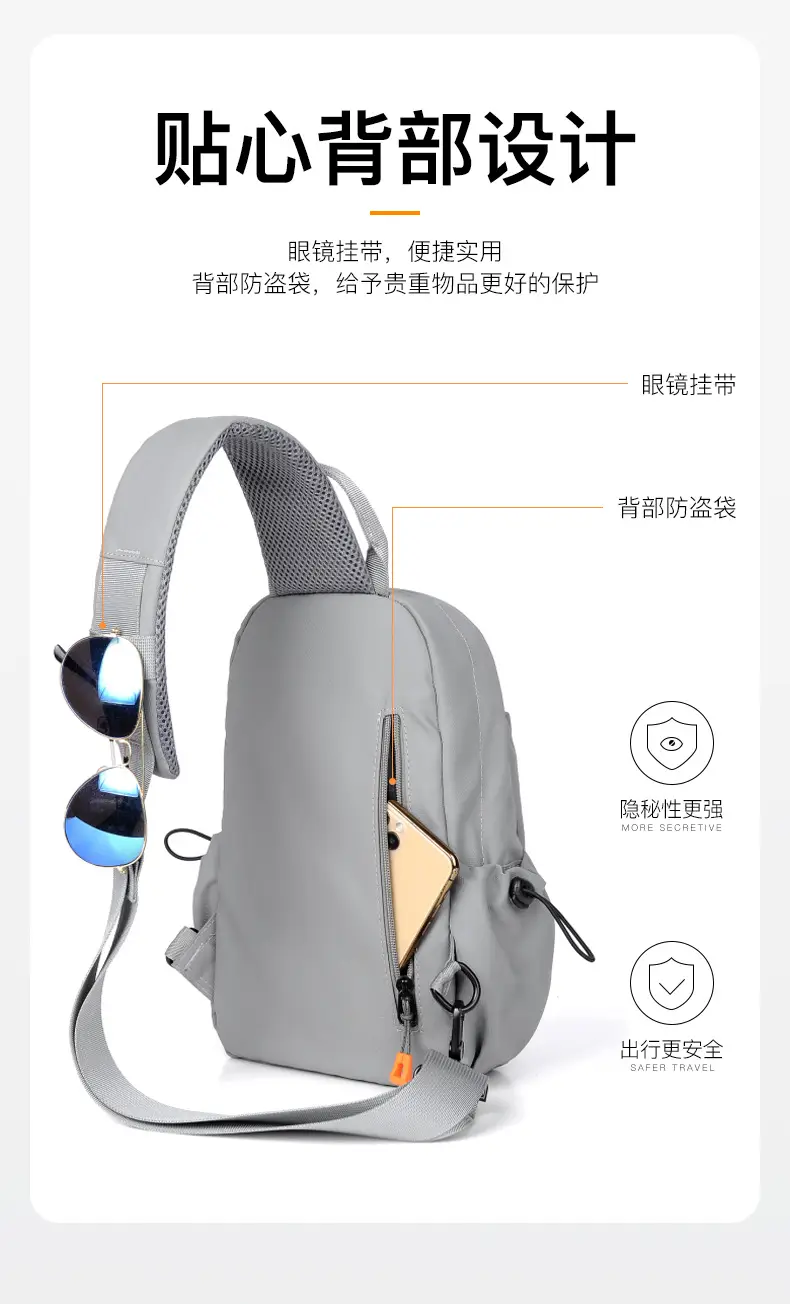 Men's Waterproof Crossbody Bag Large Capacity — feature 11