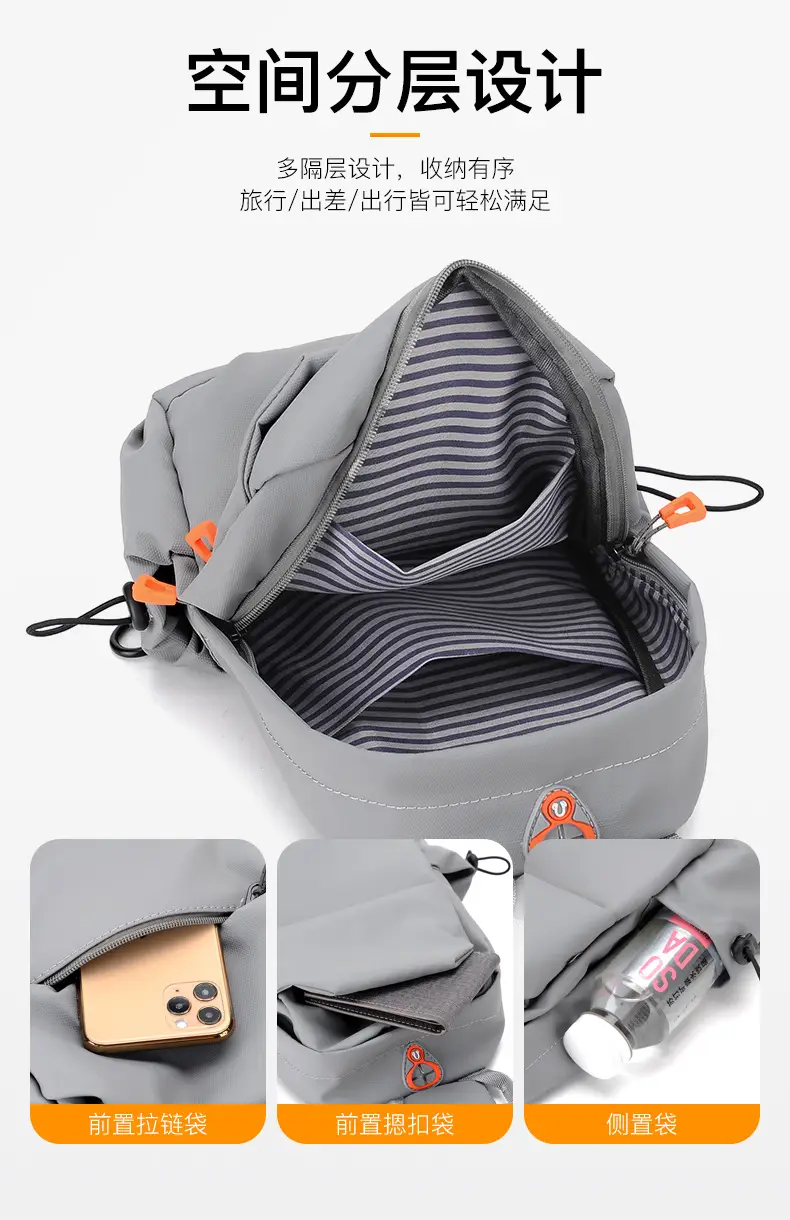 Men's Waterproof Crossbody Bag Large Capacity — feature 9
