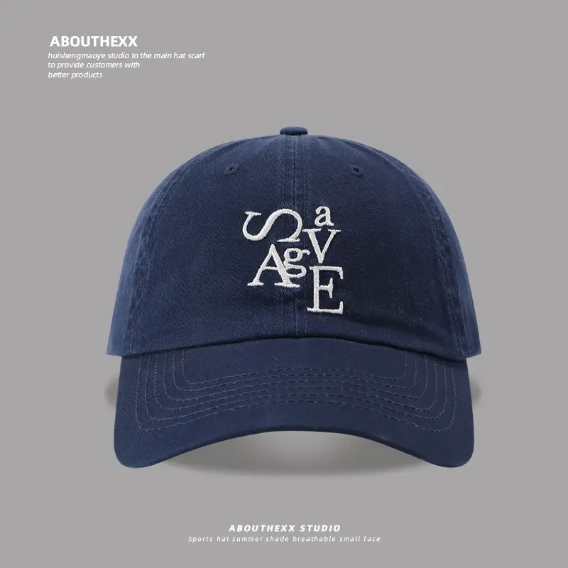 Blue Letter Embroidered Baseball Cap for Kids