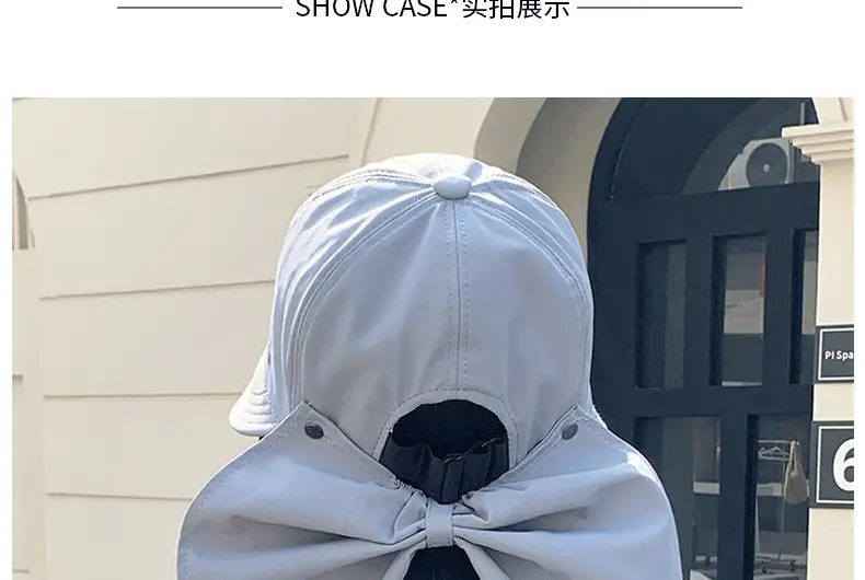 Women Beige Brim Sun Hat with Adjustable Strap — feature 11