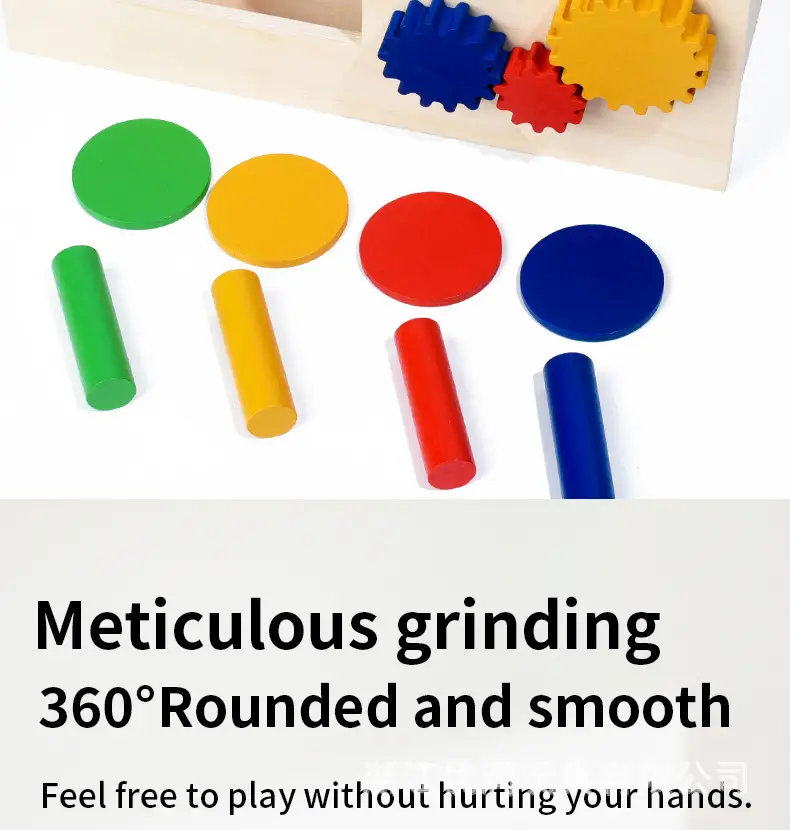 Wooden Color Matching Coin Box for Kids 0-3 Years — feature 12