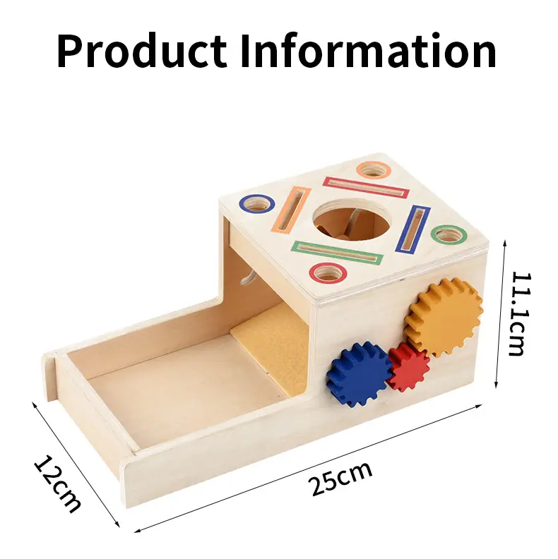 Wooden Color Matching Coin Box for Kids 0-3 Years — feature 16