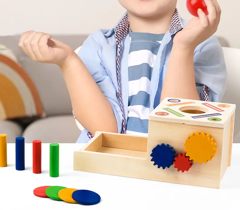 Wooden Color Matching Coin Box for Kids 0-3 Years — feature 9