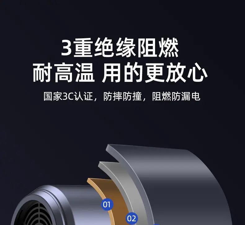 High Power Hair Dryer with 6000 Ionizers — feature 20