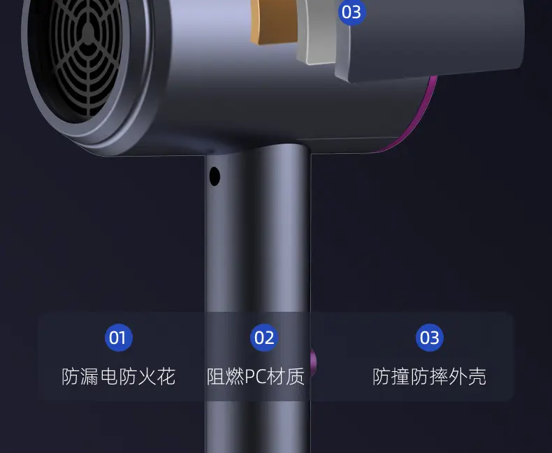 High Power Hair Dryer with 6000 Ionizers — feature 21