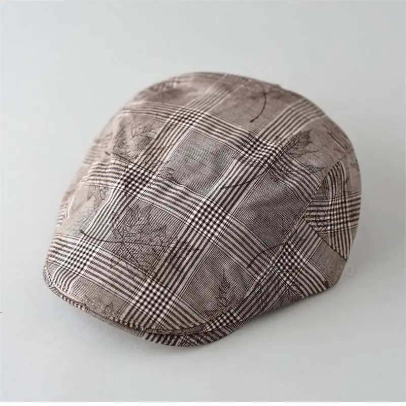 Men's Maple Leaf Plaid Progressive Cap Hat