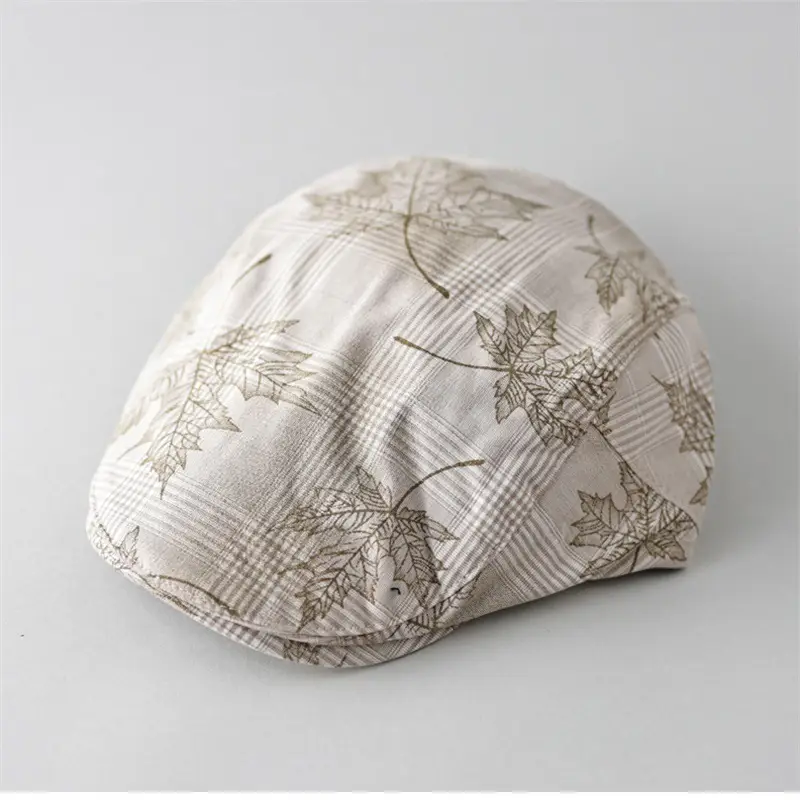 Men's Maple Leaf Plaid Progressive Cap Hat